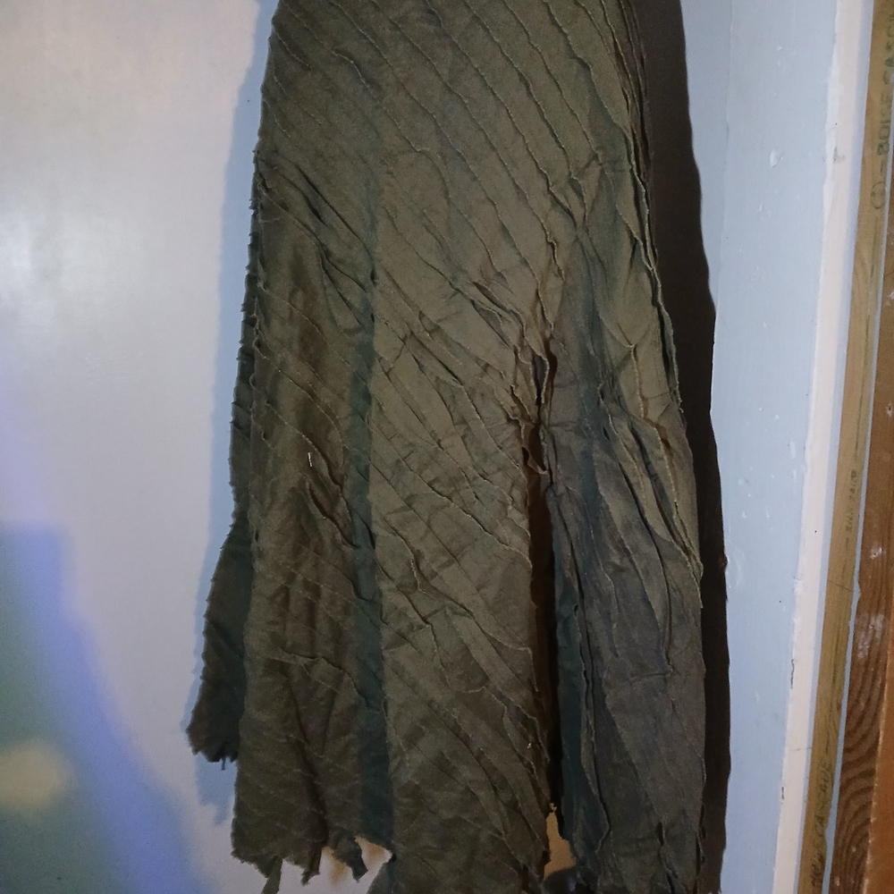Ideology Asymmetrical Khaki Skirt